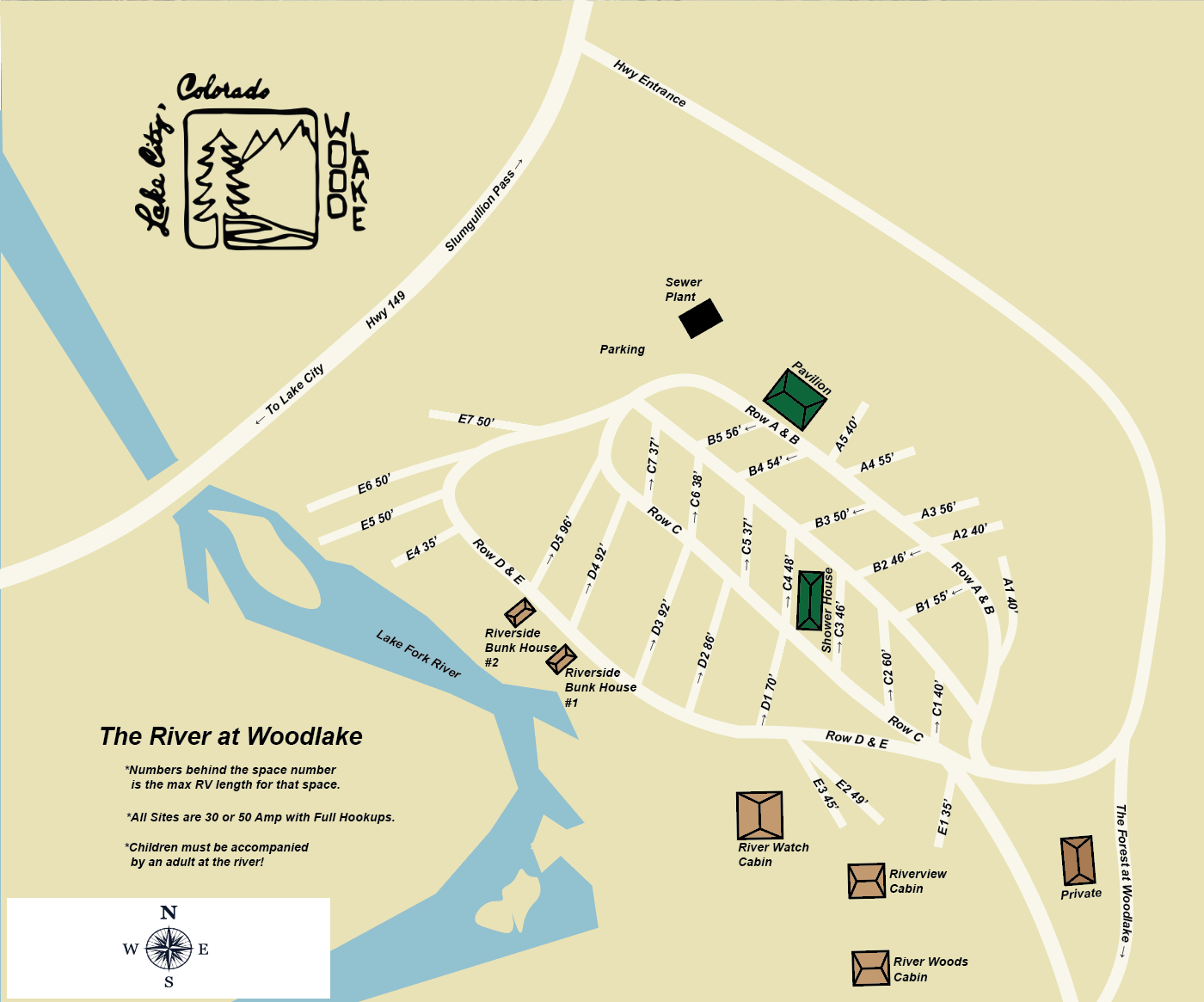 The River at Wood Lake Site Map